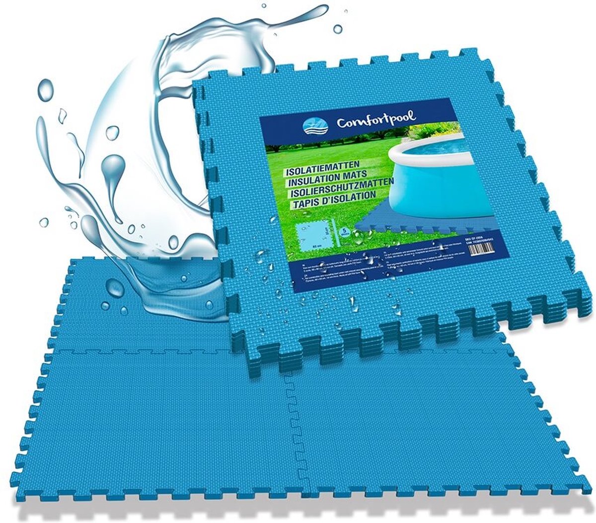 Foam Tegels – Extra Dikke 1,4 cm Puzzeltegels | Voordeelpakket 40 stuks – 60x60 cm | Voor Zwembad, Jacuzzi, Speelmat, Tuin & Fitness | Isolerend & Comfortabel